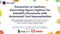 Summaries as Captions: Generating Figure Captions for Scientific Documents With Automated Text Summarization