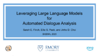 Leveraging Large Language Models for Automated Dialogue Analysis