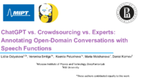 ChatGPT vs. Crowdsourcing vs. Experts: Annotating Open-Domain Conversations With Speech Functions